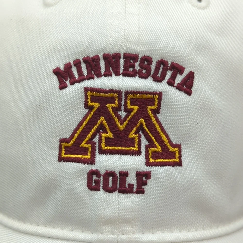Minnesota Golden Gophers Golf B1G Hat Cap Nike OSFM White Strapback